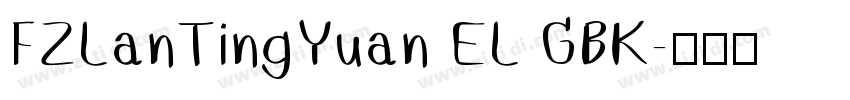 FZLanTingYuan EL GBK字体转换